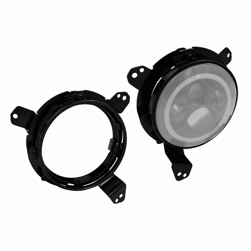 JP-JLB7 METRA LED Headlight Adapter Brackets 7 Inch - Jeep JL/JT