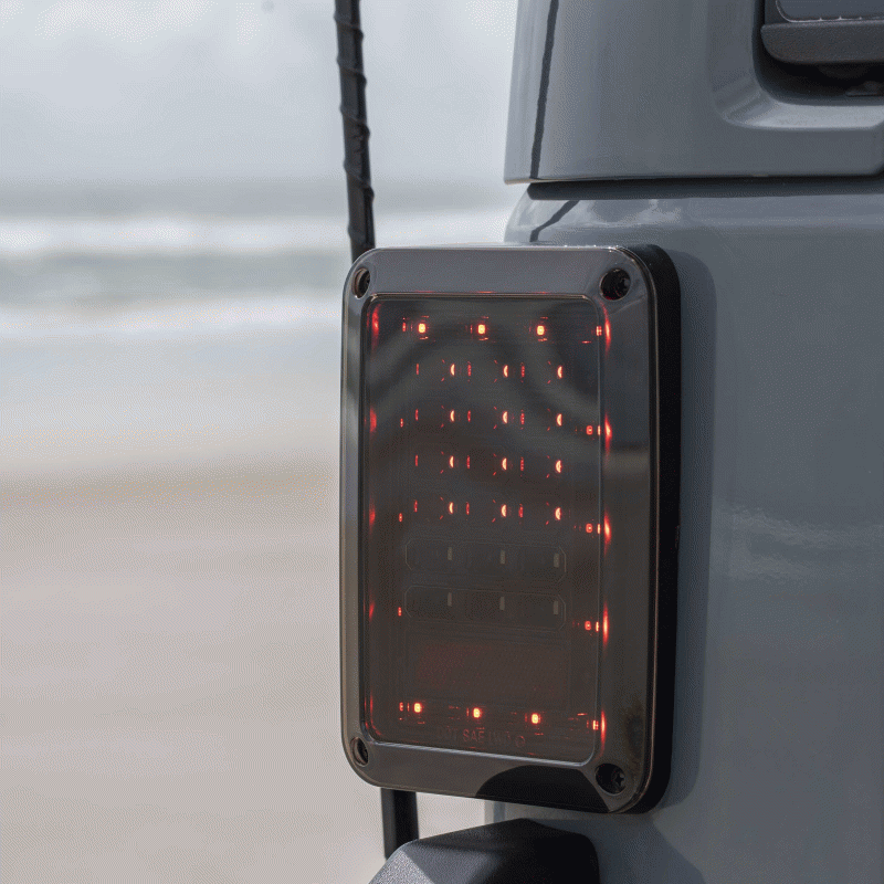 JP-TL01S METRA LED Grid Taillights with Smoked Lens - Wrangler JK 2007-2019