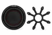 KICKER 47KBRW8 8-inch passive radiator and 43CWR8G subwoofer grille DIY boombox bundle