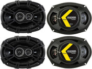 KICKER 43DSC69304 DS Series 6x9 3-way coaxial speakers 2 pair 4 speaker bundle
