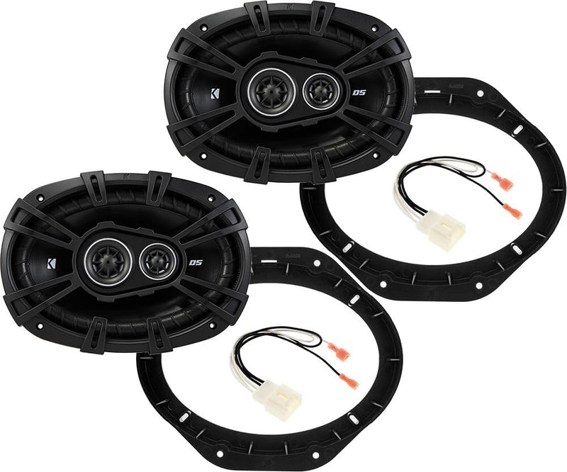 KICKER DS 6x9 front door speaker upgrade kit for 2015-2024 Ford F150