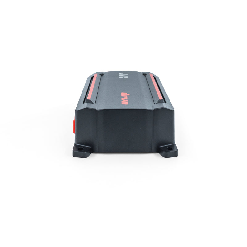 KS-DR2004D JVC 4-Channel Compact Powersports Digital Amplifier 50Wx4 at 4ohms 75Wx4 at 2ohms RMS, 600W Peak Marine, UTV & Motorsport Vehicles, Solid Corrosion-Resistant Aluminum Chassis, IP66 / IP67 Certified and Water Vibration-Proof