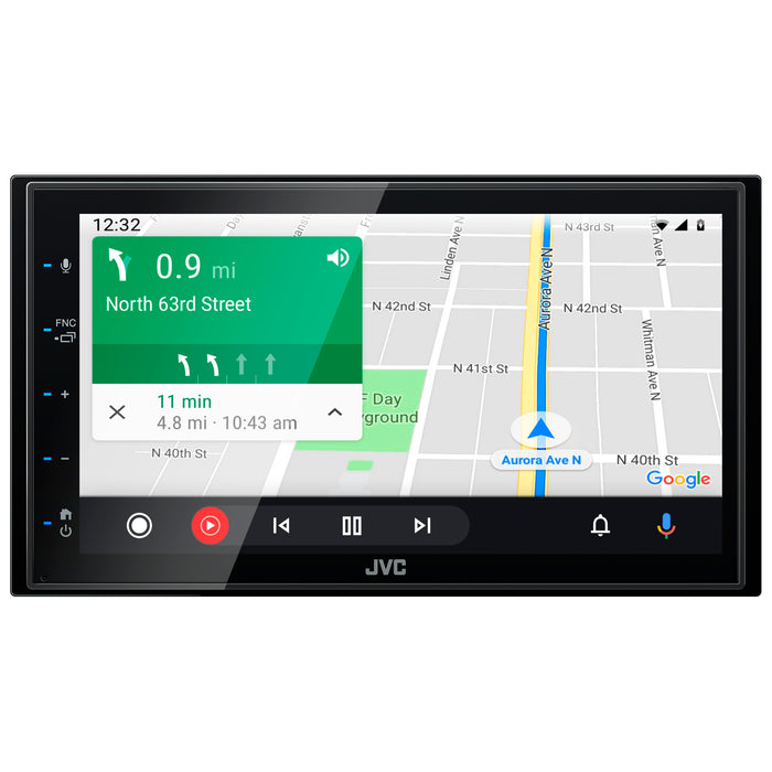 KW-M560BT JVC Digital Multimedia Receiver 6.8” Double-Din Touchscreen Head Unit with CarPlay and Android Auto, AM/FM, Bluetooth, USB Port, SiriusXM Ready, Car Radio