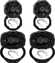 KICKER DS front and rear speaker upgrade kit for 2017-2024 Ford F250 F350 F450 Super Duty