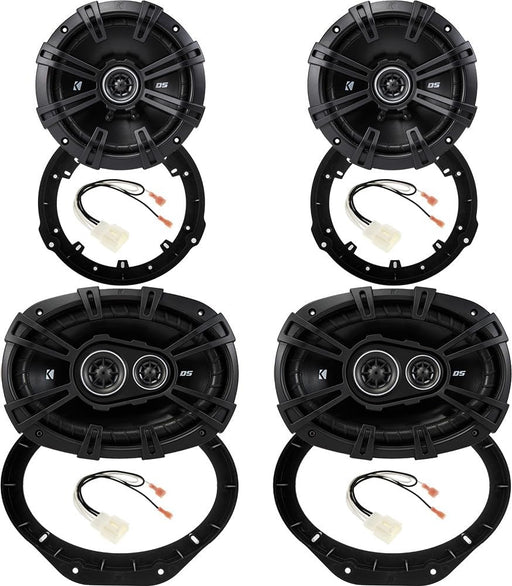 KICKER DS front and rear speaker upgrade kit for 2017-2024 Ford F250 F350 F450 Super Duty