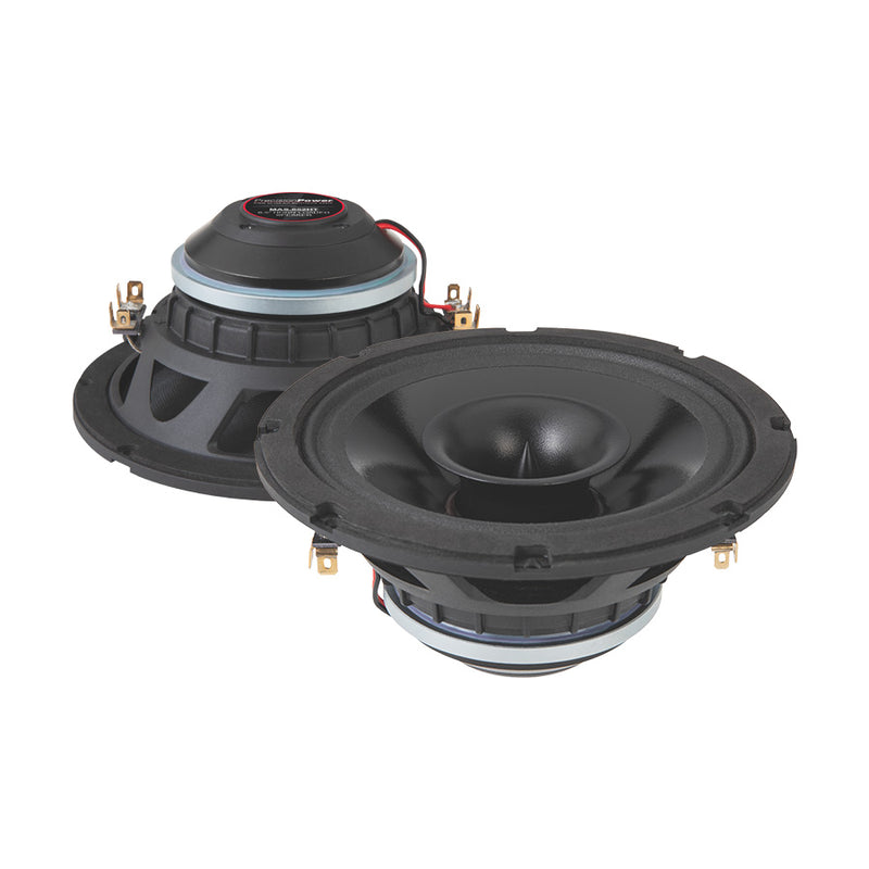 MAS.652HT Precision Power Soundstream Motorcycle Audio 6.5" High-Efficiency Horn-Loaded 2-Way Motorcycle Powersports Speakers (Factory Upgrade 2 ohm) Pair