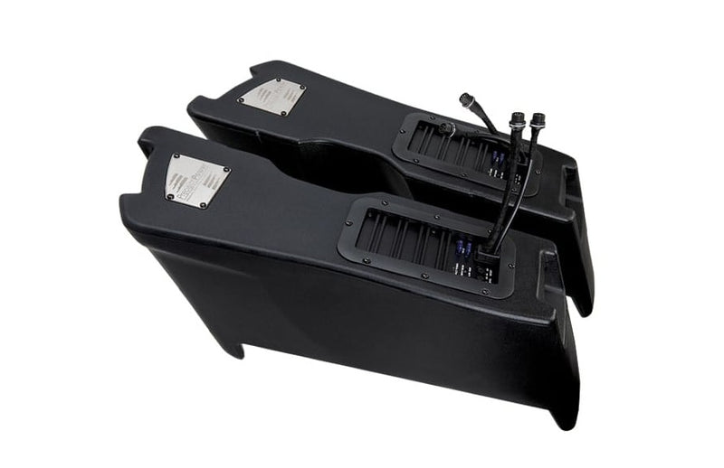 HD13.SBW Precision Power Soundstream Motorcycle Audio Saddlebag Powered Subwoofer Fits '98-'13 Harley Davidson® Touring Models (Each Side Sold Individually) Installer-Friendly