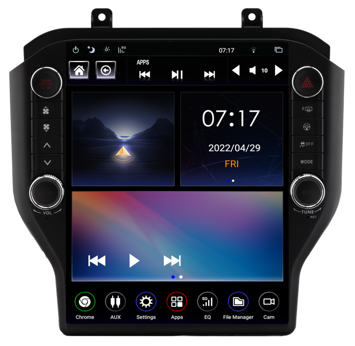 TS-FDMU12-1RR-5S Linkswell Gen V T-Style 12.1" Tablet Radio Ford Mustang 2015-2022