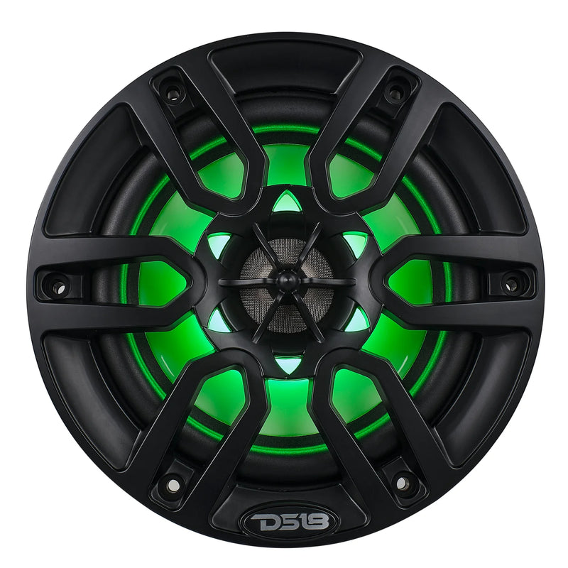 Waterproof DS18 NXL-6/BK RGB marine audio speakers for Jeep and ATV