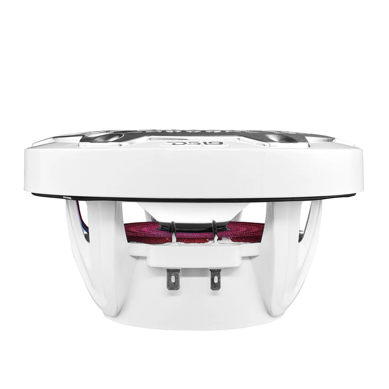 NXL-6M/WH DS18 NXL HYDRO 6.5" Marine Coaxial Speakers with RGB LED Lights | 100W RMS Each 300W Max Pair | White