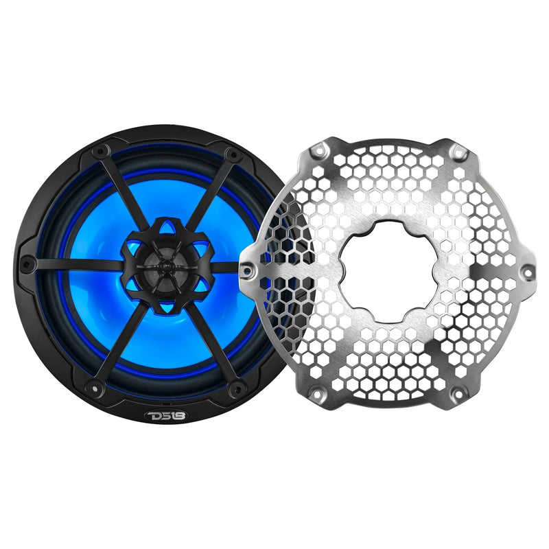 DS18 black RGB marine speakers