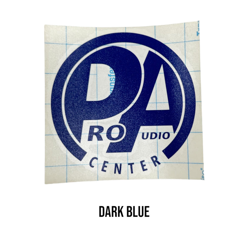 Pro Audio Center Vinyl Cut Sticker 5" Round Circle PAC Logo