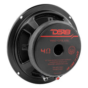 Rear view of DS18 PRO-CF6.4SL steel basket and magnet assembly