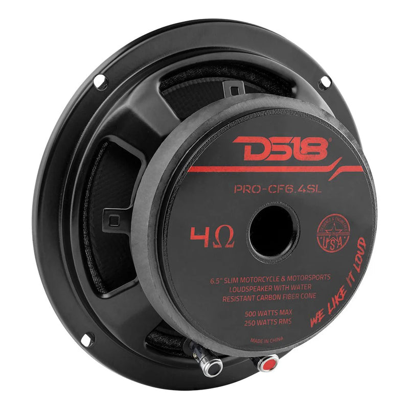 Rear view of DS18 PRO-CF6.4SL steel basket and magnet assembly