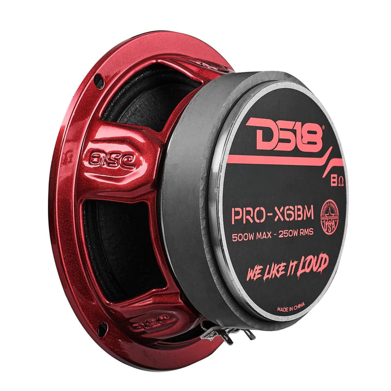 DS18 PRO-X6BM Professional Car Audio Speaker 250W RMS
