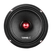 DS18 PRO-X6BM Car Audio Midrange Speaker with Bullet Phase Plug