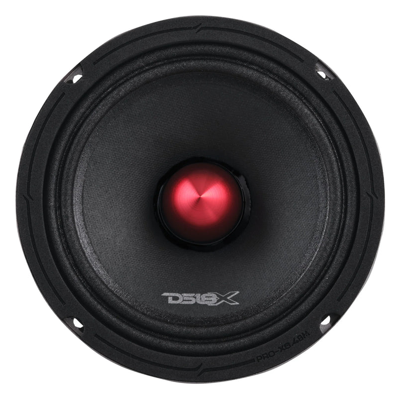 DS18 PRO-X6.4BM Car Audio Midrange Speaker with Bullet Phase Plug