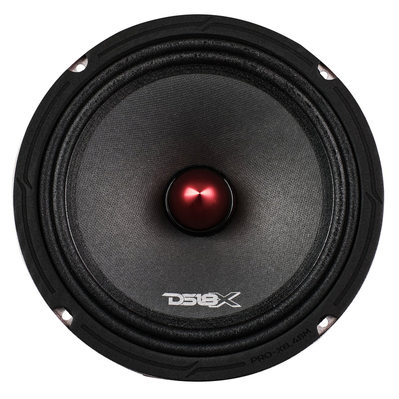 DS18 PRO-X8.4BM Car Audio Midrange Speaker with Bullet Phase Plug