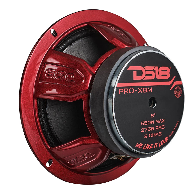 DS18 PRO-X8M professional car audio midrange