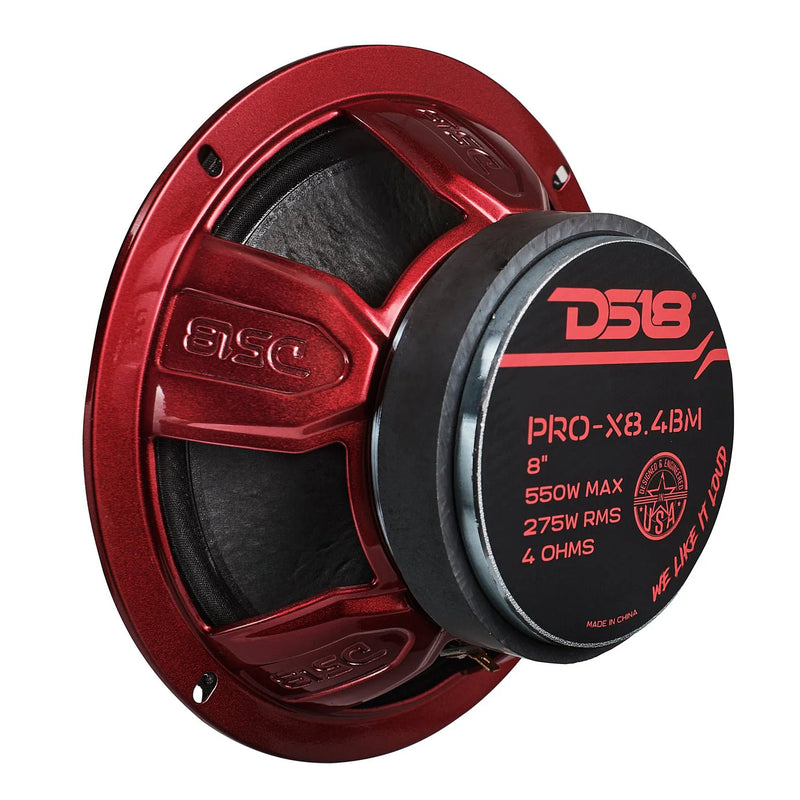 DS18 PRO-X8.4BM SPL 8 Inch Speaker for Car Audio Systems