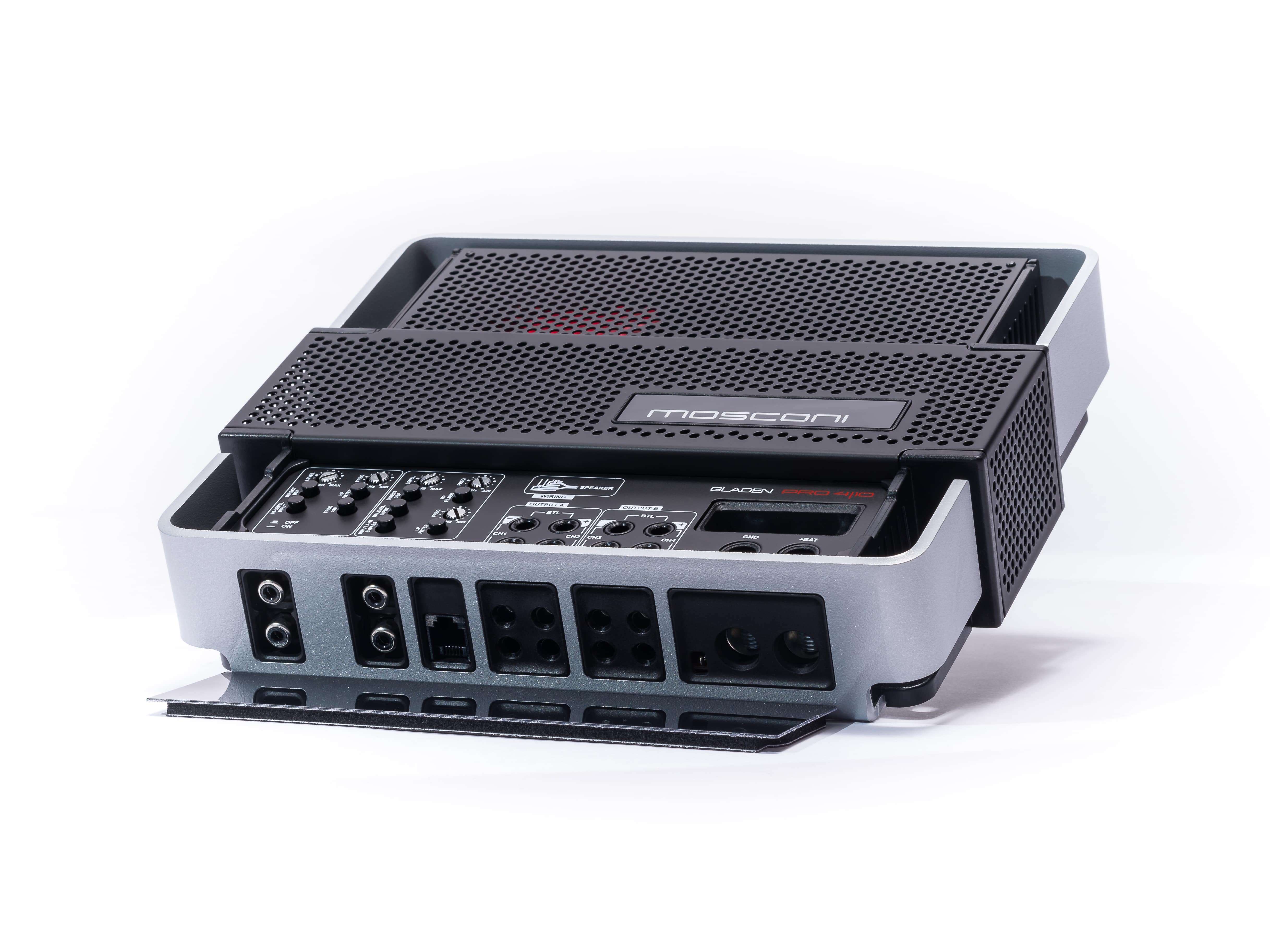 PRO 4|10 Mosconi Gladen Pro Line 4 Channel Class A/B Full Range Amplifier  4x120W 4 Ohm, 4x160W 2 Ohm, Car Audio Amplifier — Pro Audio Center