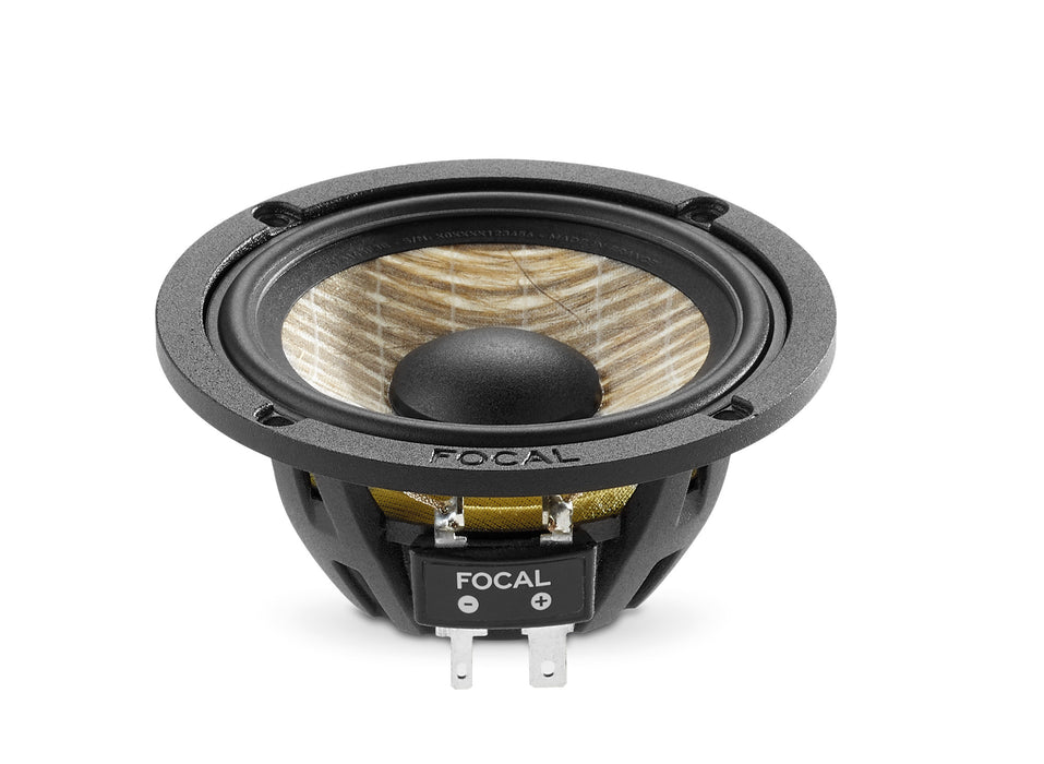 PS 165 F3E Focal Flax Evo 6.5" 3-Way Component Speakers Kit w/ 3" Midrange & M Dome Tweeters 80W RMS Performance Car Audio 4 Ohm (Pair)