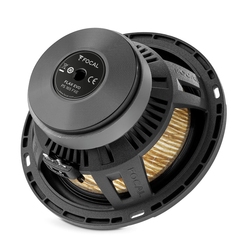 PS 165 FXE Focal Flax Evo 6.5" 2-Way Component Speakers Kit w M Dome Tweeters 80W RMS Performance Car Audio 4 Ohm (Pair)