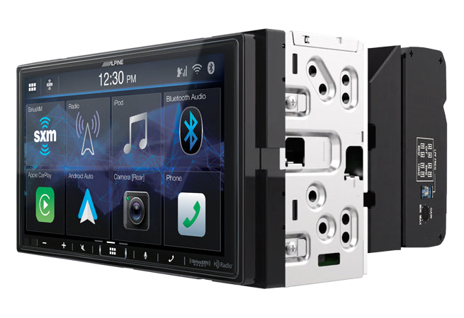 iLX-407 Alpine 7" Digital Multimedia Receiver Shallow Chassis Double-Din Touchscreen Head Unit with CarPlay and Android Auto HDMI iDatalink Maestro