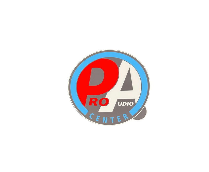 Pro Audio Center Multi-Color Sticker 4" Round Circle PAC Logo