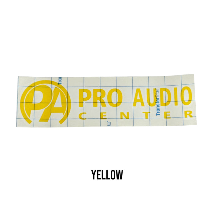 Pro Audio Center Vinyl Cut Sticker 10" Horizontal PAC Logo