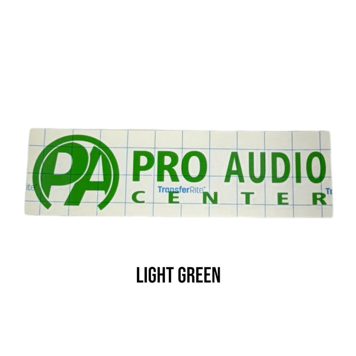 Pro Audio Center Vinyl Cut Sticker 10" Horizontal PAC Logo