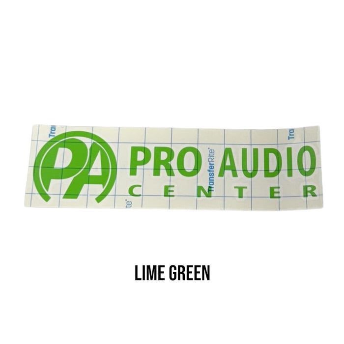 Pro Audio Center Vinyl Cut Sticker 10" Horizontal PAC Logo