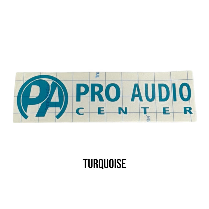 Pro Audio Center Vinyl Cut Sticker 10" Horizontal PAC Logo