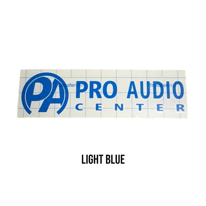 Pro Audio Center Vinyl Cut Sticker 10" Horizontal PAC Logo