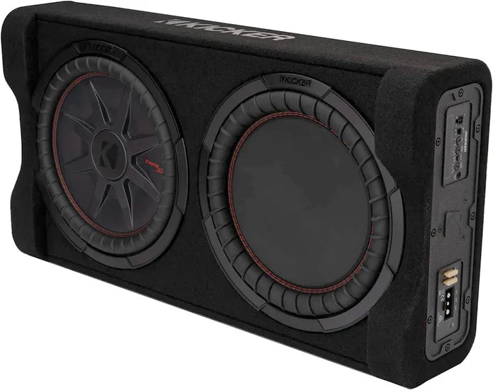 51PTRTP12 KICKER Powered 12" Subwoofer 500W RMS Powered Down Firing Loaded Enclosure