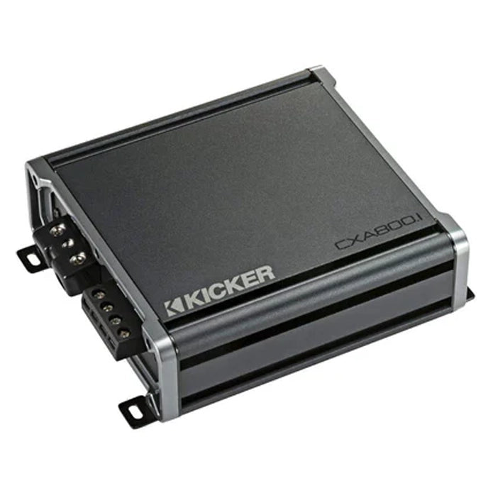 46CXA8001T KICKER CXA800.1 800 Watt RMS Mono Class D Car Audio Subwoofer Amplifier 1600W Peak 1 Ohm Stable