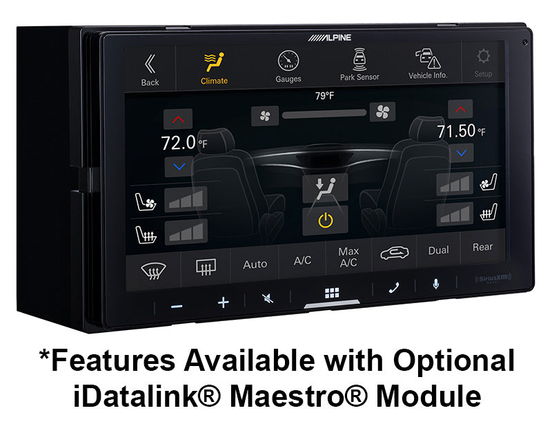 iLX-W670-M Alpine 7" Digital Multimedia Receiver with SWC Adapter, Shallow Chassis Double-Din Touchscreen Head Unit with CarPlay and Android Auto, iDatalink Maestro Compatible