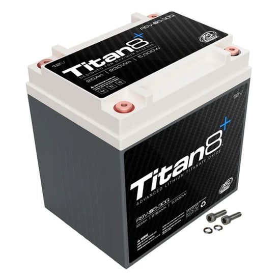 RSV-S5-30Q XS Power Powersports Battery 12V Lithium LTO Titan8 BCI Group 30/30L - 5,000 Watts Max 60Ah Equivalent Best Motorcycle Battery