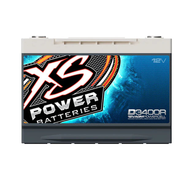 D3400R XS Power Battery 12V AGM D Series BCI Group 34R - 2500W / 4000W 80Ah 1150CA