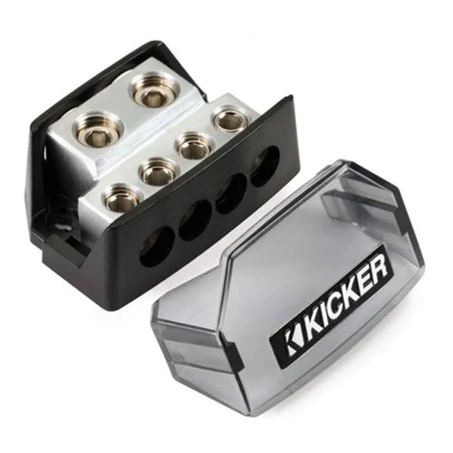 46DB4 KICKER Distribution Block, (2) 1-0/8AWG in, (4) 4/8AWG Out