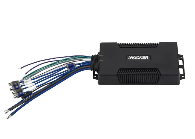 48PXA4004 KICKER PXA400.4 400W RMS 4x100 Powersports 4 Channel Amplifier Waterproof IP67
