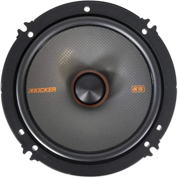 51KSS6504 KICKER KS Series 6.5" 6 1/2 Inch Component Speakers 1" Inch Tweeters 125W RMS Car Audio 4 Ohm (Pair)