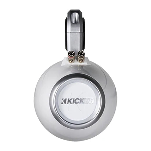 12KMTESW KICKER 6.5" Marine Wake Tower/Roll Bar Empty Speaker Enclosures ONLY, White (Pair) (speakers not included)