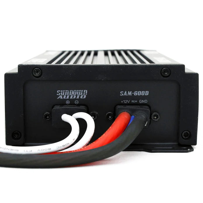 PS-SAMv2600 Sundown Audio Marine Powersports SAMv.2 600D Micro Subwoofer Mono Class D Amplifier 600W RMS 1 Ohm Waterproof IP67