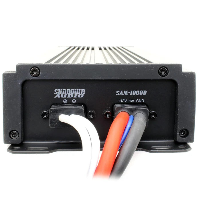 PS-SAMv21000 Sundown Audio Marine Powersports SAMv.2 1000D Micro Subwoofer Mono Class D Amplifier 1000W RMS 1 Ohm Waterproof IP67