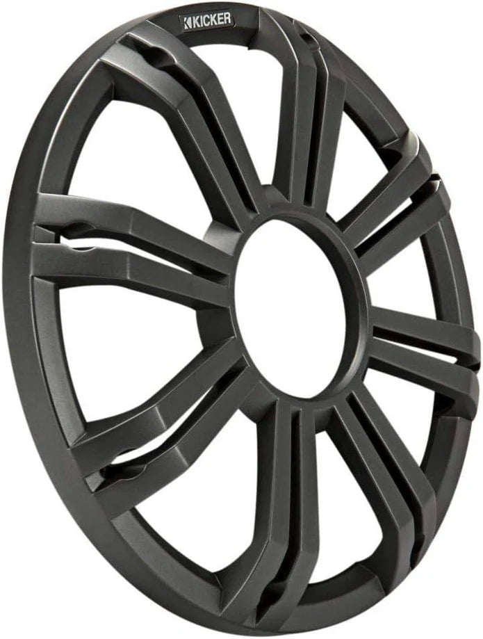 45KMG12C KICKER 12" Charcoal Grille w/ RGB LEDs for Marine KM12 + KMF12 Subwoofer Subs