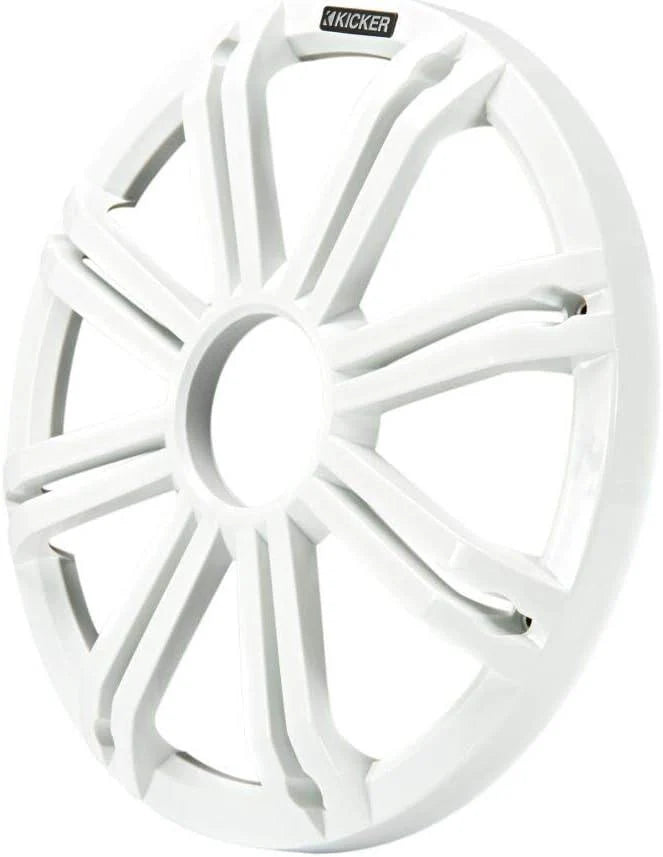 45KMG12W KICKER 12" White Grille w/ RGB LEDs for Marine KM12 + KMF12 Subwoofer Subs