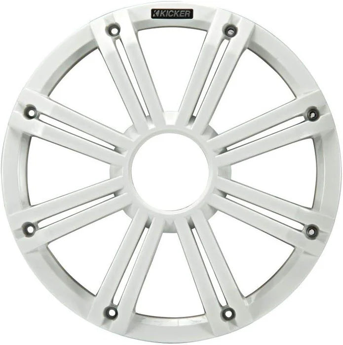 45KMG12W KICKER 12" White Grille w/ RGB LEDs for Marine KM12 + KMF12 Subwoofer Subs