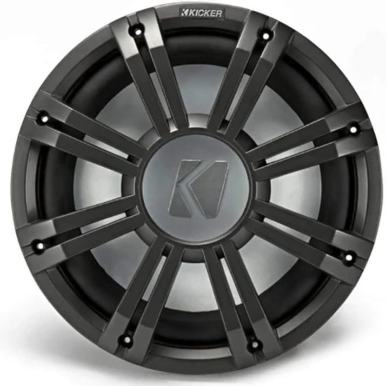 45KMG12C KICKER 12" Charcoal Grille w/ RGB LEDs for Marine KM12 + KMF12 Subwoofer Subs