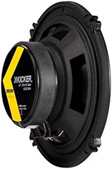 43DSC6504 KICKER DS Series 6.5" 6 1/2" Coaxial 2 Way Speakers Factory Upgrade 60W RMS 240W Peak 4 Ohm Car Audio (Pair)